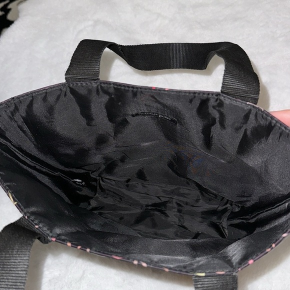 Y2K Victoria’s Secret Print Tote Bag Vintage Purse Handbag Makeup Travel PINK - Picture 5 of 10